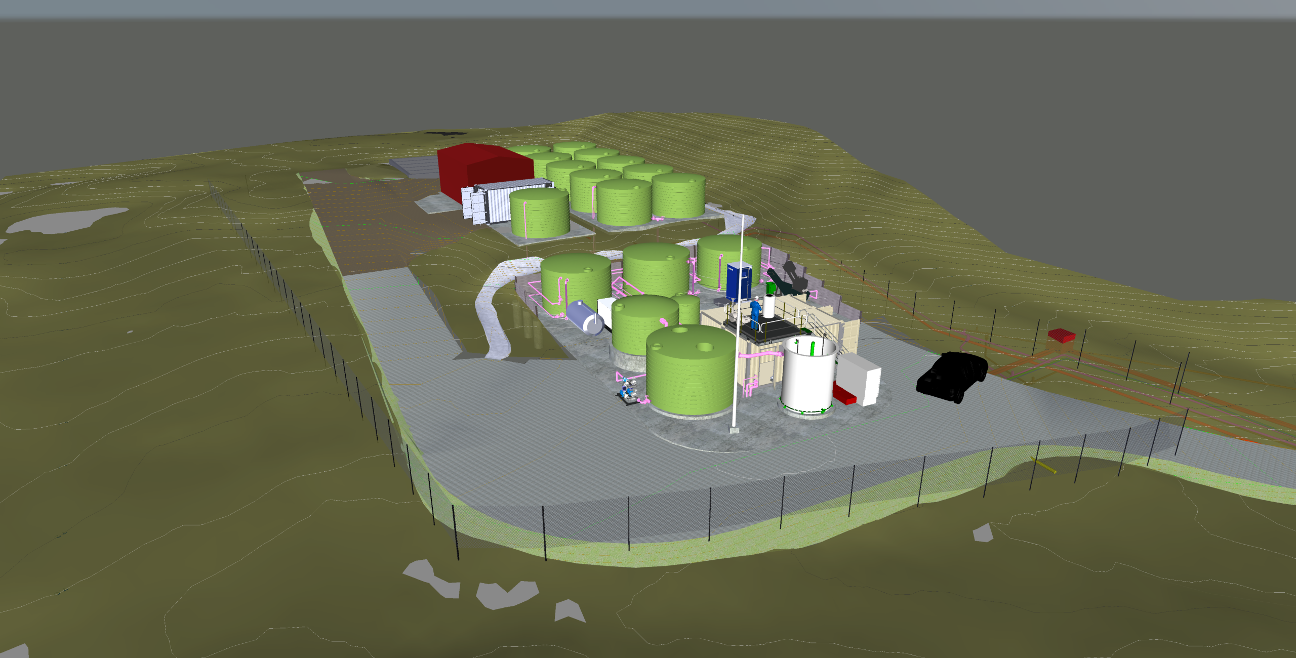 3D model of Great Keppel Island sewage treatment plant upgrade